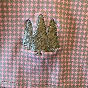 Men's Turtleson Tour Performance Golf Polyester Stretch Polo Shirt Striped Large